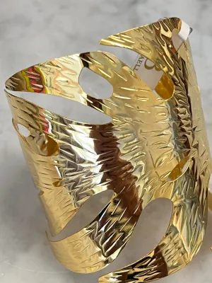 14K Gold Leaf Cuff