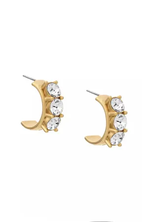 Austrian Crystal Huggie Earrings