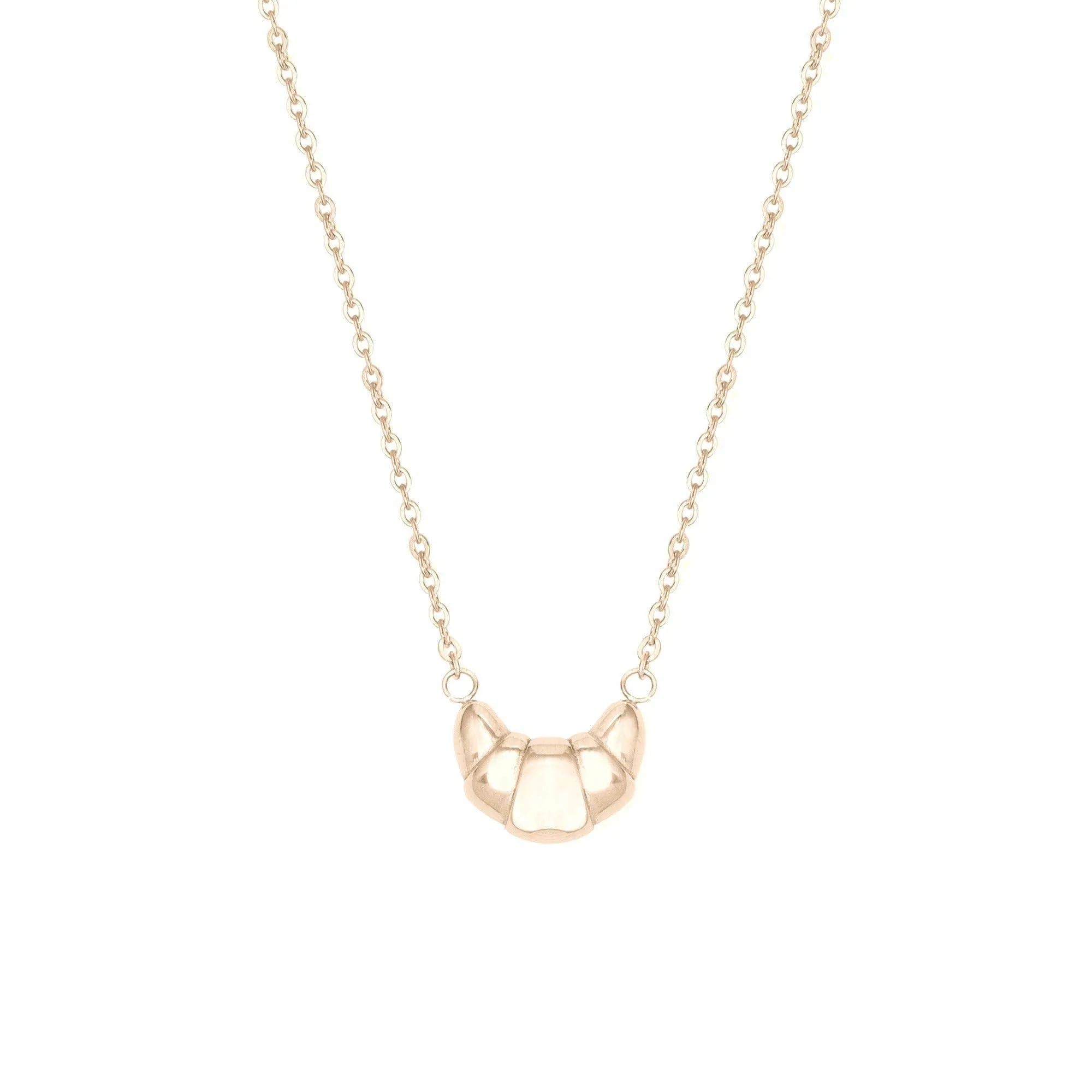 Croissant My Heart Necklace- Gold Plated