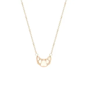 Croissant My Heart Necklace- Gold Plated