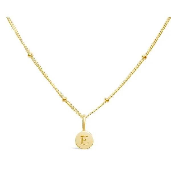 Love Letters - Mini Disk Letter Necklace