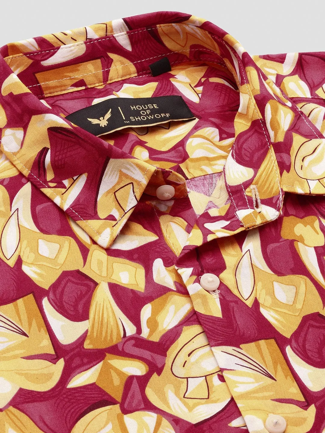 Men Multi Abstract Slim Fit Shirt