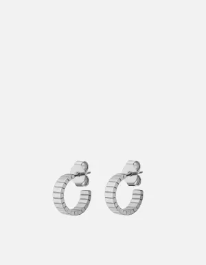 Miansai Vale Huggie Earrings - Sterling Silver