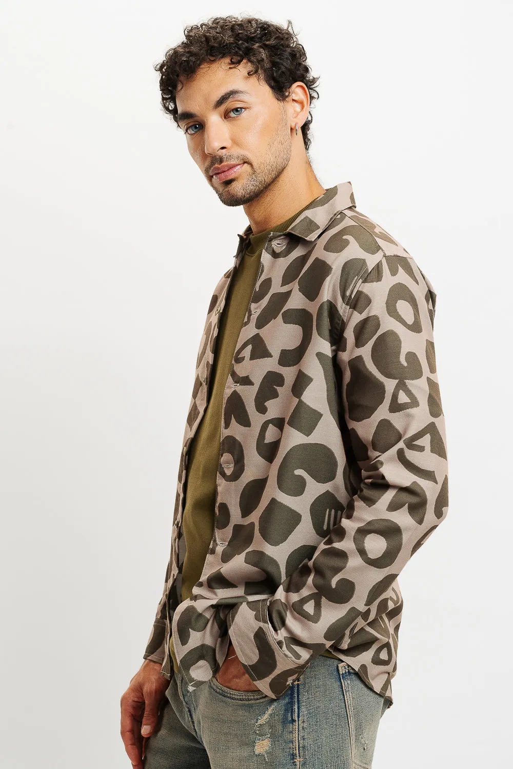 Nature Imprints Full Sleeves Men's Shirt