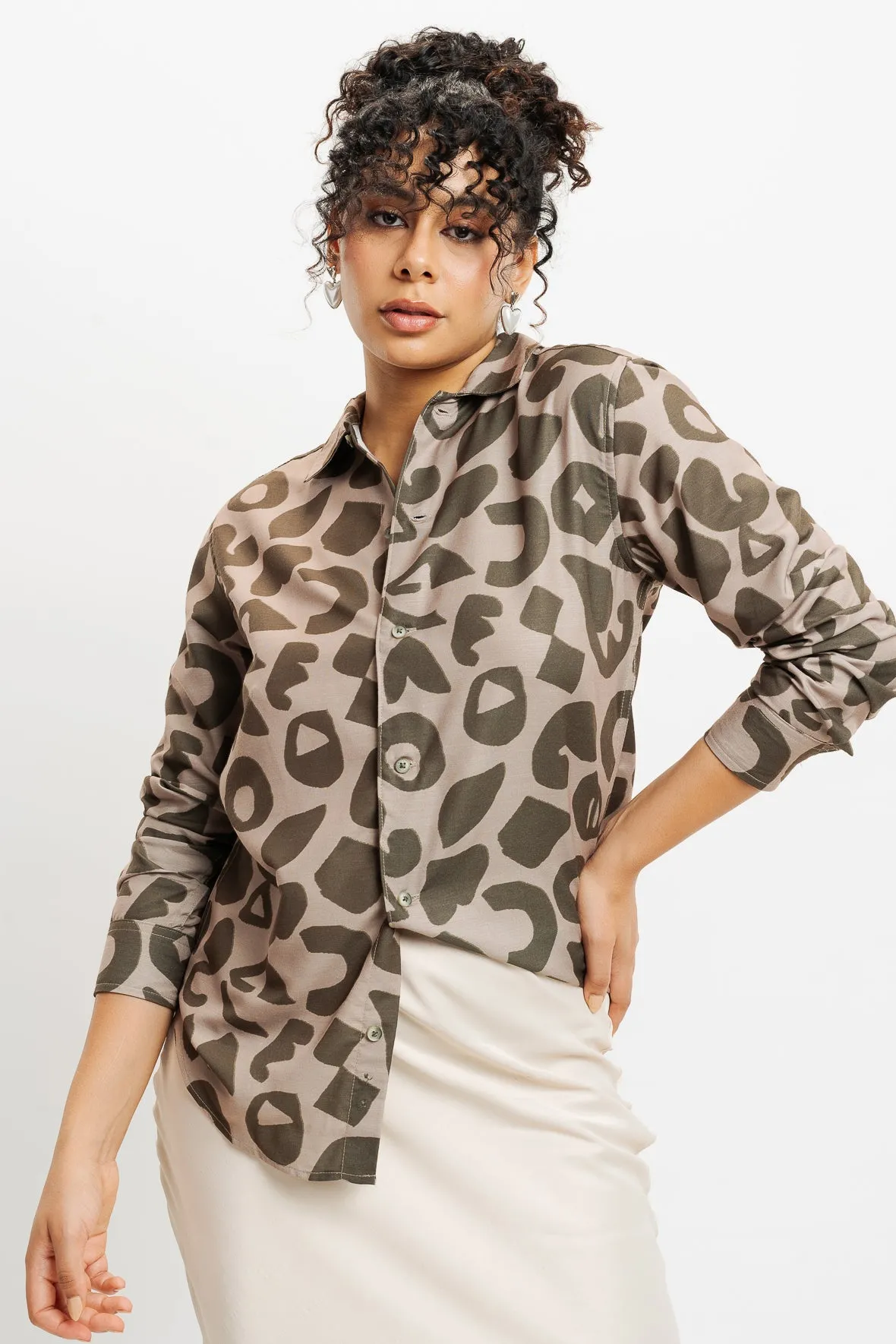 Nature Imprints Full Sleeves Women's Shirt