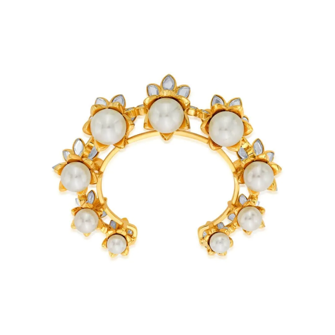 Pearl & Crystal Power Cuff